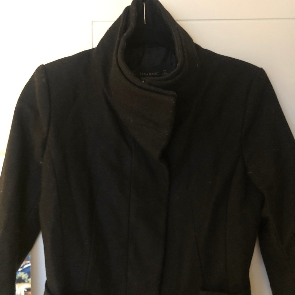 Zara Black Coat - Picture 3 of 6